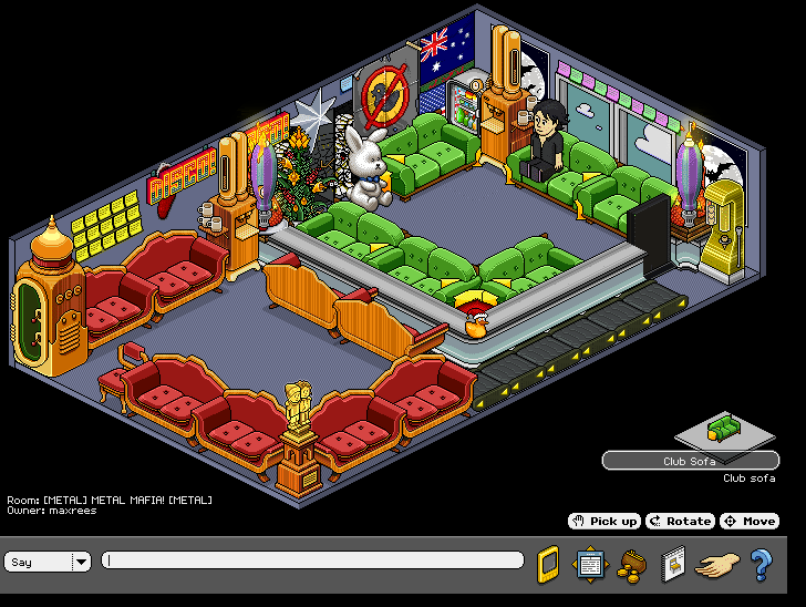 Club Sofa Habbo Baci Living Room